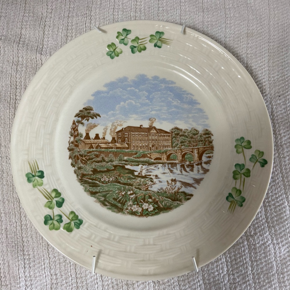 Belleek Limited Edition Plate Featuring the Belleek Factory.